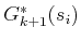 $ G^*_{k+1}(s_i)$