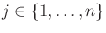 $ j
\in \{1,\ldots,n\}$