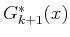 $ G^*_{k+1}(x)$