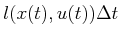 $ l(x(t),u(t)) \Delta
t$