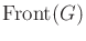 $ \operatorname{Front}(G)$