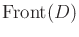 $ \operatorname{Front}(D)$