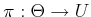 $ \pi: \Theta \rightarrow U$