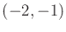 $ (-2,-1)$