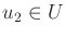 $ u_2 \in U$