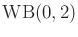 $ \operatorname{WB}(0,2)$