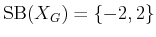$ \operatorname{SB}({X_{G}}) =
\{-2,2\}$