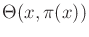 $ \Theta(x,\pi (x))$