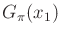 $ {G_\pi }(x_1)$