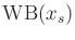 $ \operatorname{WB}(x_s)$