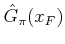 $ \hat{G}_\pi (x_F)$