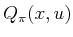 $ Q_\pi (x,u)$