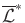 $ \overline{\cal L}^*$