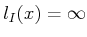 $ l_I(x) = \infty$