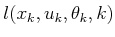 $ l(x_k,u_k,\theta_k,k)$