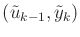 $ ({\tilde{u}}_{k-1},{\tilde{y}}_k)$