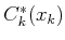 $ C^*_k(x_k)$