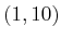 $ (1,10)$