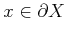 $ x \in \partial X$