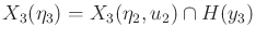 $ X_3({\eta}_3) = X_3({\eta}_2,u_2) \cap H(y_3)$