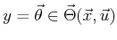 $ y = {\vec{\theta}}\in
{\vec{\Theta}}({\vec{x}},{\vec{u}})$
