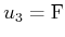 $ u_3 = {\rm F}$