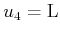 $ u_4 = {\rm L}$