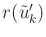 $ r({\tilde{u}}^\prime_k)$