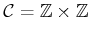 $ {\cal C}= {\mathbb{Z}}\times {\mathbb{Z}}$