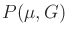 $ P({\mu},G)$