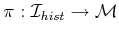 $ \pi : {\cal I}_{hist}\rightarrow
{\cal M}$