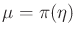 $ {\mu}=
\pi ({\eta})$