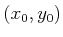 $ (x_0,y_0)$