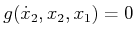 $ g({\dot x}_2,x_2,x_1) = 0$