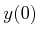 $ {\dot y}(0)$