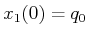 $ x_2(0) = {\dot q}_0$