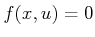 $ f(x,u) = 0$