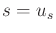$ s =
u_s$