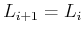 $ L_{i+1} =
L_i$