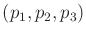 $ ({p}_1,{p}_2,{p}_3)$