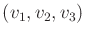 $ (v_1,v_2,v_3)$