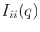 $ I_{ii}(q)$