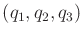 $ (q_1,q_2,q_3)$