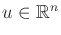 $ u \in {\mathbb{R}}^n$
