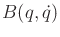 $ B(q,{\dot q})$