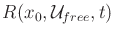 $ R(x_0,{{\cal U}_{free}},t)$