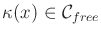 $ {\kappa}(x) \in {\cal C}_{free}$