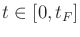 $ t \in [0,t_F]$