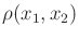 $ \rho(x_1,x_2)$