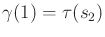 $ \gamma(1) = \tau(s_2)$